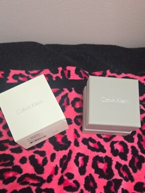 Beautiful Calvin Klein Stainless Steel Wide Band Ring Size 10